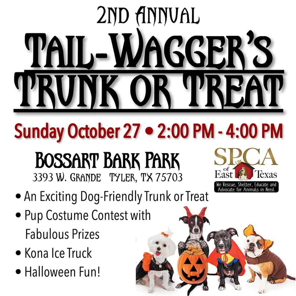 2nd Annual TailWagger’s Trunk or Treat SPCA of East Texas